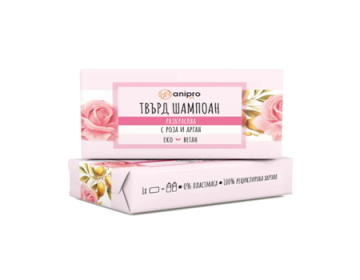 Anipro Твърд разкрасяващ шампоан за куче с роза и арган 60 г