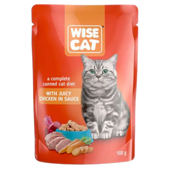 WISE CAT Пауч - пиле в сос 100 g