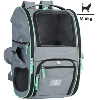 Мулти Гр - чанта /сиво и зелено/