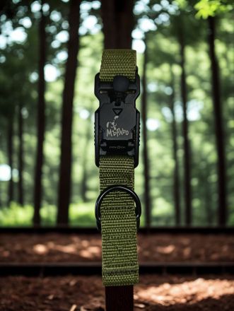 Нашийник с повод Тактикал зелен - М