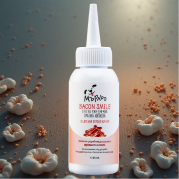 Гел Bacon smile ДРЕБНИ породи Почистващ гел за зъби за дребни породи