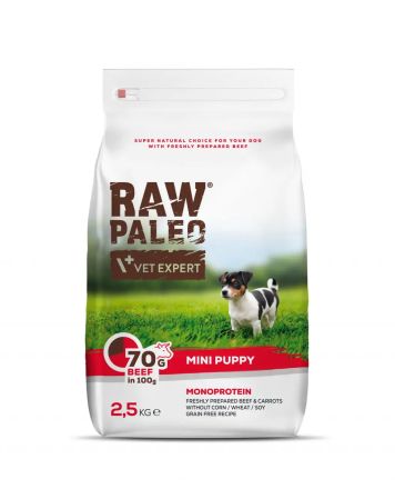 Raw Paleo puppy mini beef 2,5 kg