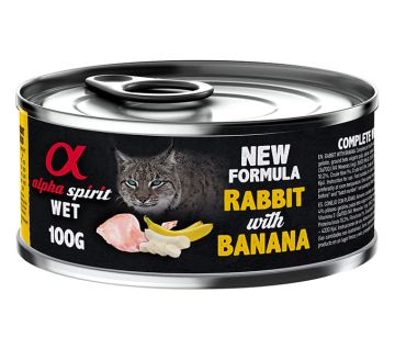 Alpha Spirit cat 100gr заек с банан