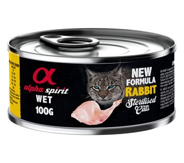 Alpha Spirit cat 100gr заек за кастр. котки