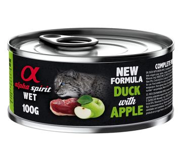 Alpha Spirit cat 100gr патица с ябълки
