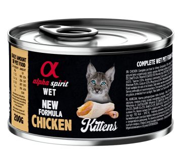 Alpha Spirit cat 200gr пиле за котенца