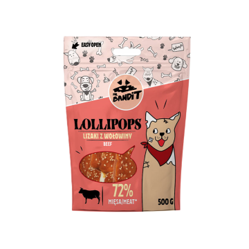 Bandit lollipops beef  500 g
