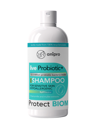 Опаковка на пробиотичен шампоан Анипро