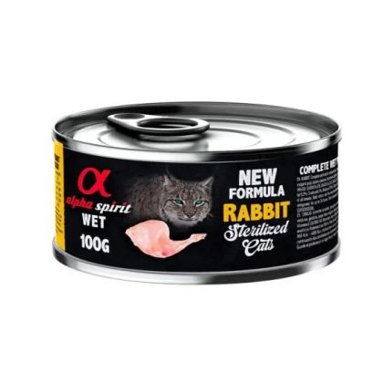Alpha Spirit cat 100gr заек за кастр. котки