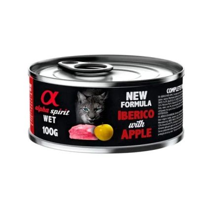 Alpha Spirit cat 100gr свинско с жълти яб