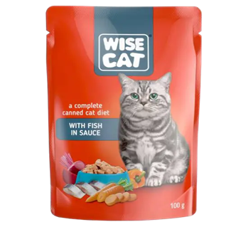 WISE CAT Пауч - риба в сос 100 g