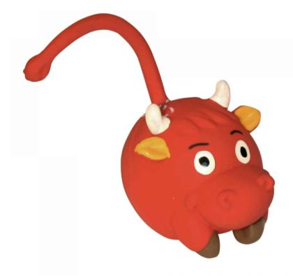 Играчка бик 9см червен