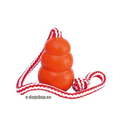 Гумена играчка с 60 см въже KONG