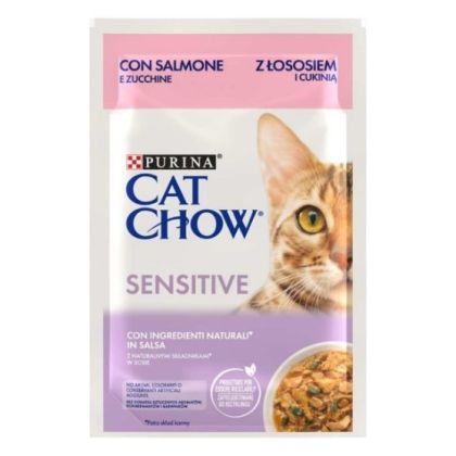 Cat Chow sensitive сьомга тиква 85г