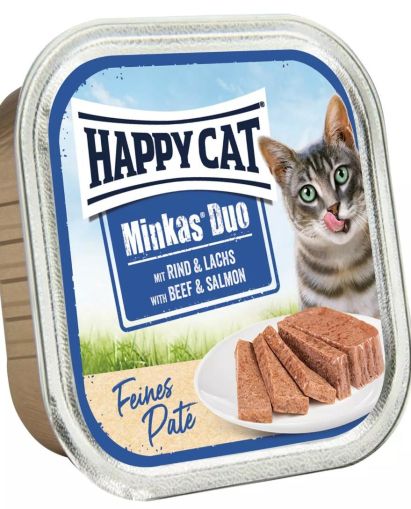 Happy cat - пастет говеждо и сьомга 100 g