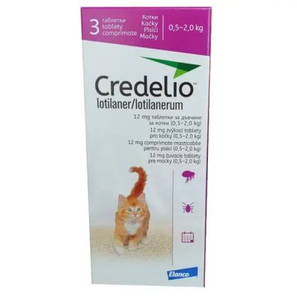 Credelio - противопаразитни таблетки за котки  до 2 kg /1 брой овкусена таблетка/