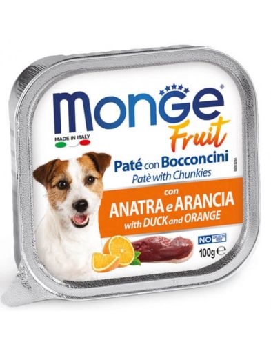 Monge Dog fruit - патица и портокал 100 г