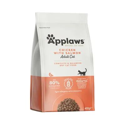 Applaws  400 g 80%  сьомга и пиле