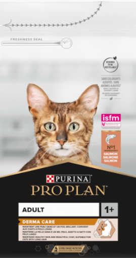 Pro Plan DERMA CARE котка 1+ сьомга 1,5кг