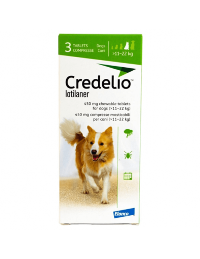 Credelio - противопаразитни таблетки за кучета  до 22 kg /1 брой овкусена таблетка/