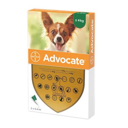 Адвокейт разтвор за кучета до 4 кг