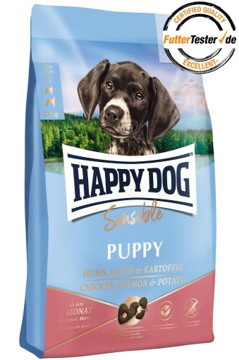 Happy Dog 1 kg Сензитив Пъпи със Сьомга