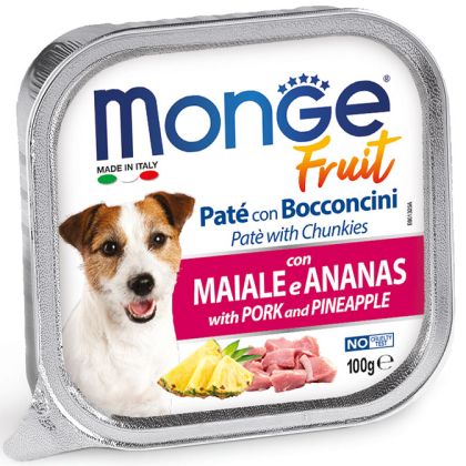 Monge Dog fruit 100g свинско и ананас