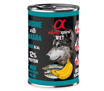 Alpha Spirit 400 g сардини с банан