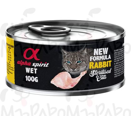 Alpha Spirit cat 100gr заек за кастр. котки