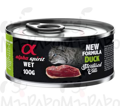 Alpha Spirit cat 100gr патица за кастр котки