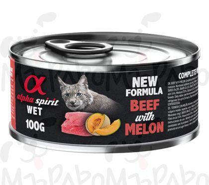 Alpha Spirit cat 100gr телешко с пъпеш