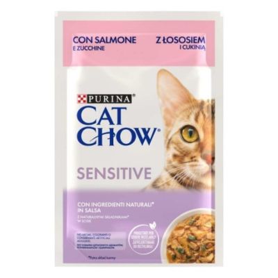 Cat Chow sensitive сьомга тиква 85г