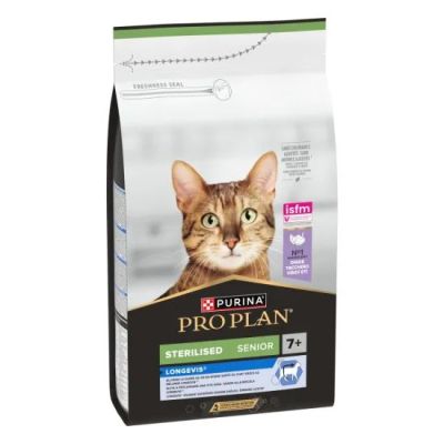Pro Plan STERILISED котка 7+, пуйка 1,5кг