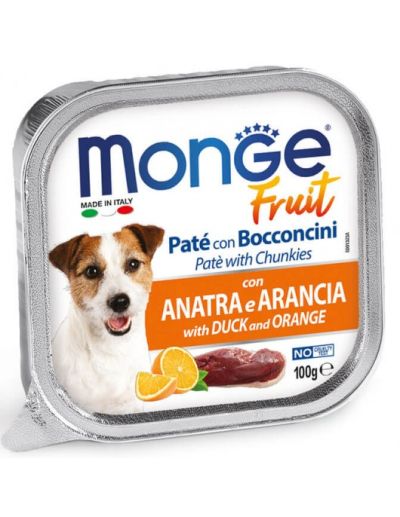 Monge Dog fruit - патица и портокал 100 г