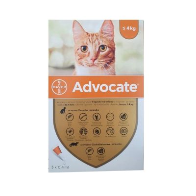 Адвокейт коте до 4 кг 3 пипети