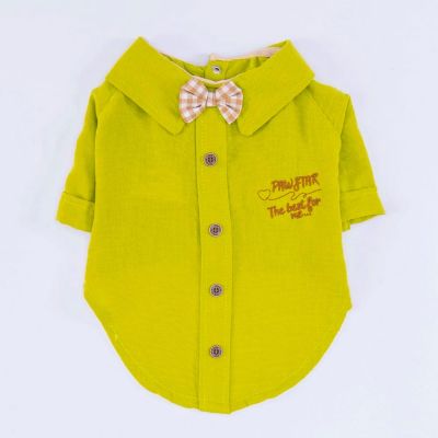 Риза за куче зелена L