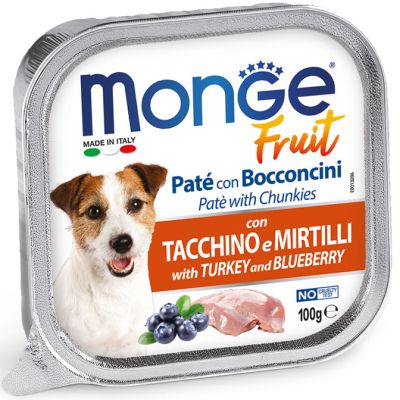 Monge Dog fruit 100g пуйка и боровинки
