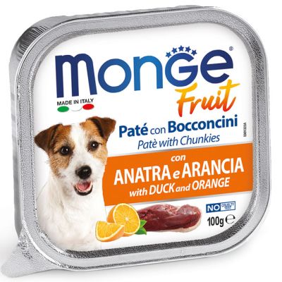 Monge Dog fruit - патица и портокал 100 г