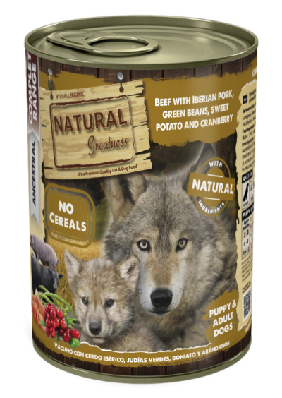 Nat Gr  Puppy 400 г телешко и свинско с бобчета