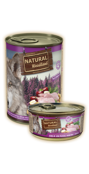 Natural Wood 400 g  конс, за куче заек с карт