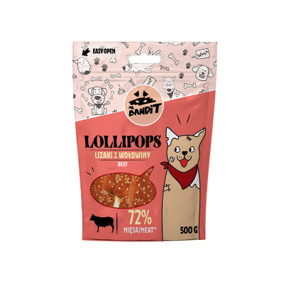 Bandit lollipops beef  500 g