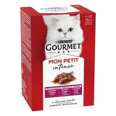 Gourmet mon petit телешко агнешко месо 50г пауч
