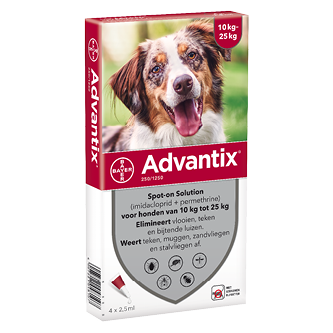 Адвантикс спот-он куче до 25 кг 4 пипети