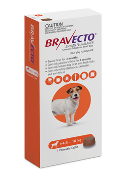 Таблетка за дъвчене Бравекто куче до 10кг